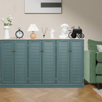 Console 8 Inches Deep Cabinet With Shelves And Doors Wayfair
